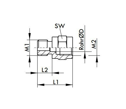 Anschlussstück G 1/4 M10x1