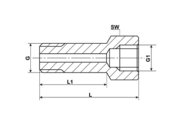 Verlängerung M10X1 35mm VA