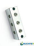 Nippelblock T-Bohrung 3-fach
