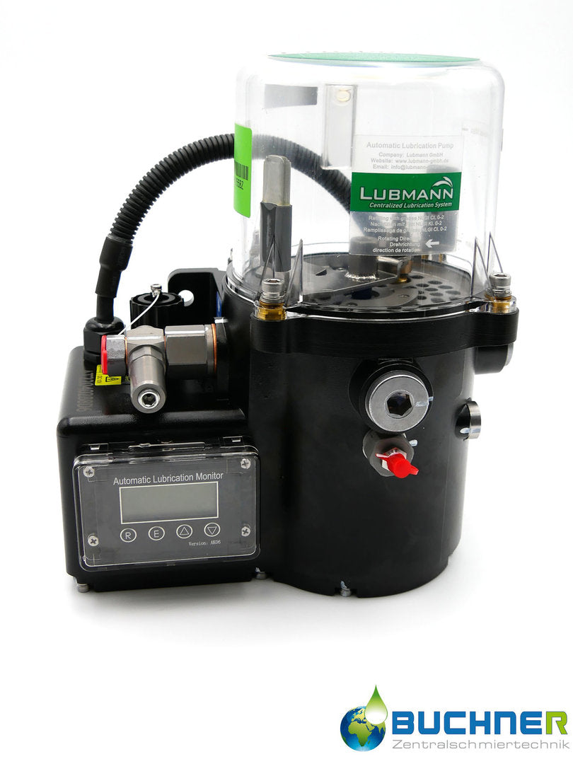 Lubmann Progressiv Zentralschmierpumpe  ALP811-12VDC-1kg Beh.-1PE 2.5cm³-Bajonett